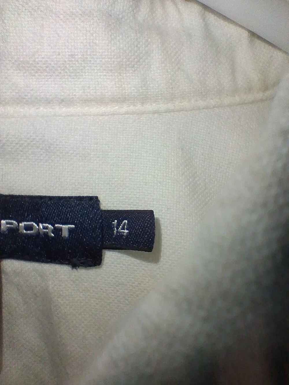 Ralph Lauren Men's White Button-Down Cotton Shirt with Polo Logo